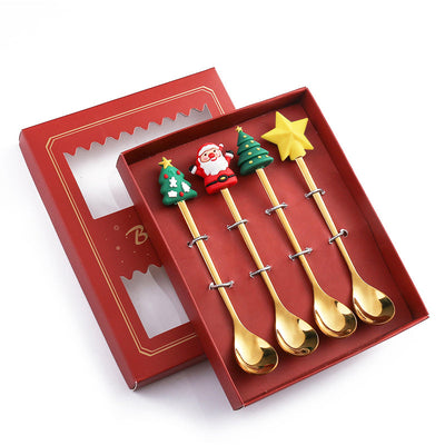 Set de cuillères pour poupées de Noël