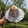 Chapeau de soleil pliable en bambou