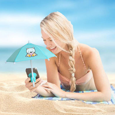 Support De Téléphone Portable Mignon Avec Parasol