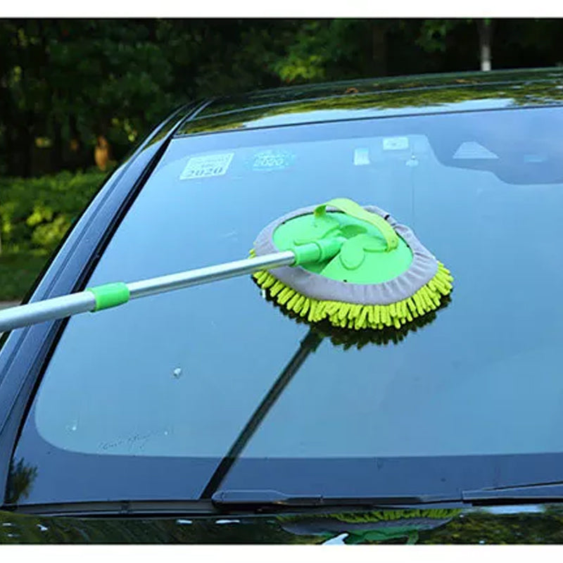 Vadrouille de lavage de voiture télescopique à trois sections