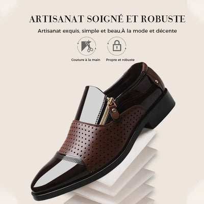 Chaussures D'affaires En Cuir Quatre Seasons Pour Hommes