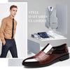 Chaussures D'affaires En Cuir Quatre Seasons Pour Hommes