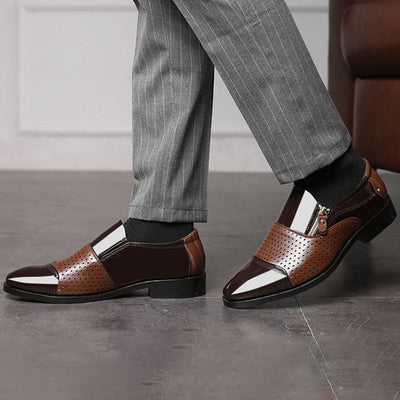 Chaussures D'affaires En Cuir Quatre Seasons Pour Hommes