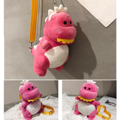 Sac d'épaule de Dinosaure de Dessin Animé en Peluche