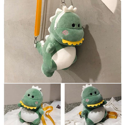 Sac d'épaule de Dinosaure de Dessin Animé en Peluche