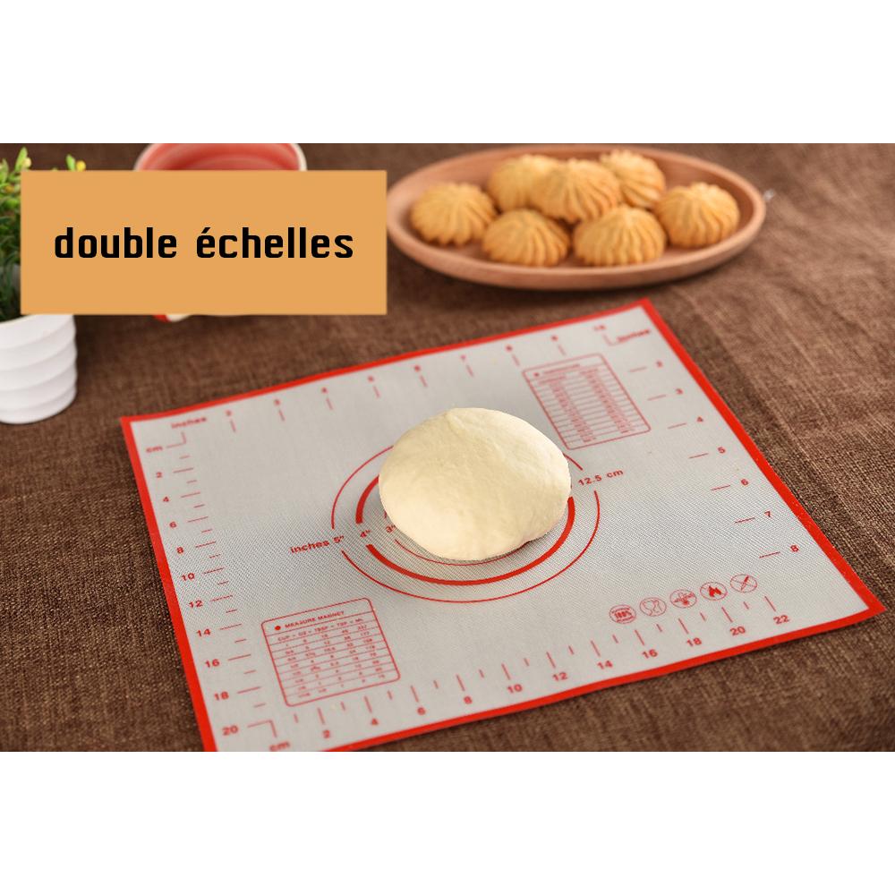 60*40cm Tapis de Cuisson en Silicone Anti-adhésif