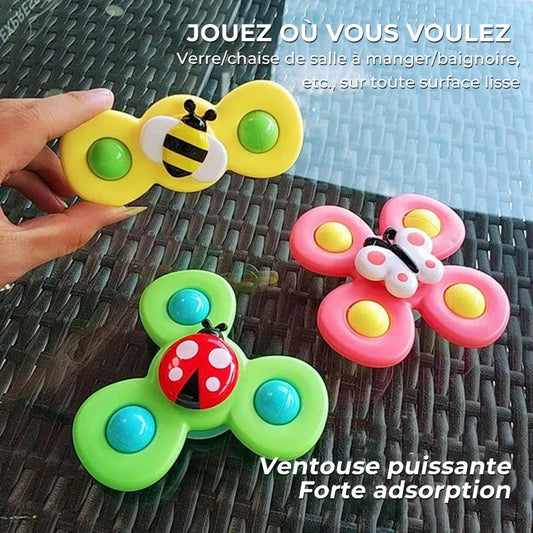 🌈✨Jouet de bain insecte rotatif🎶1 jeu🚀