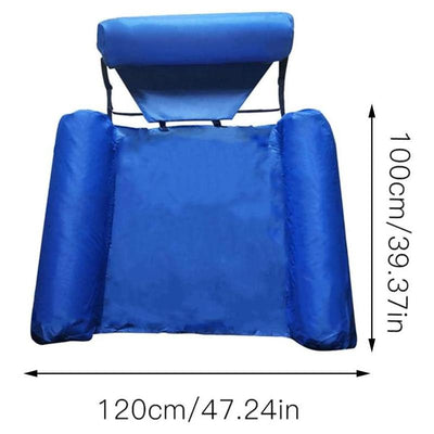 Lit flottant et chaise longue de natation