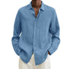 Chemise Coupe Classique En Lin Pour Hommes