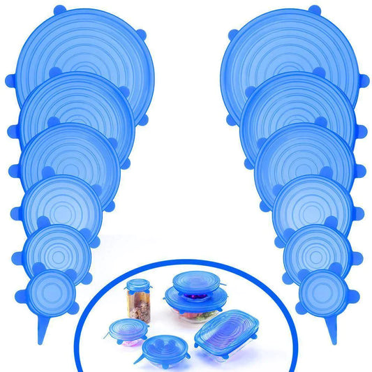 6-Pieces Couvercles De Bol Silicone