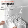 6 en 1 Cintres en Plastique Pliables avec Crochets