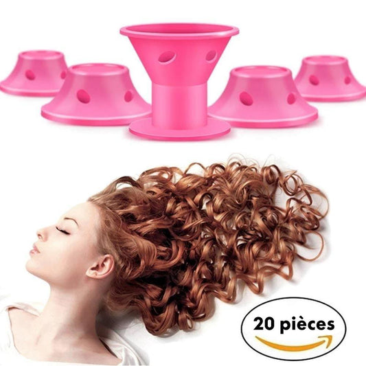 20 Pièces Bigoudis en Silicone