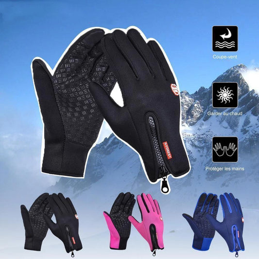 2022 Gants d'hiver thermiques unisexes à écran tactile chauds, cyclisme, conduite, moto