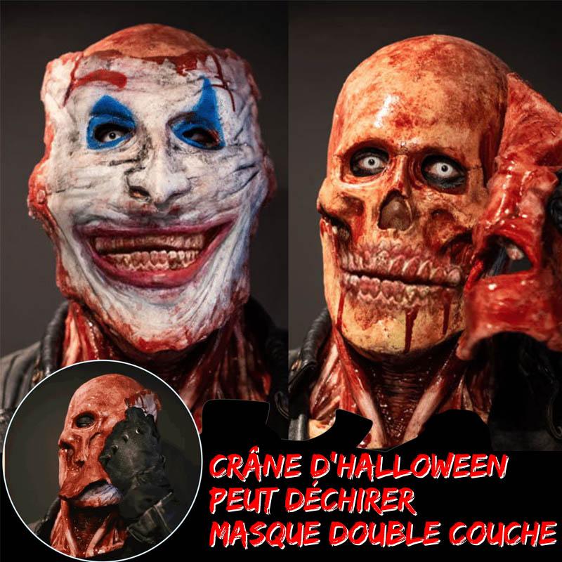 (🎃Promotion d'Halloween🎃) Masque Double Couche Crâne d'Halloween