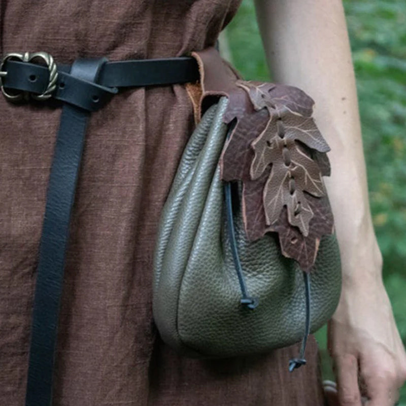 Sac Ceinture Feuillage Vintage Élégant