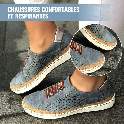 Chaussures À Bout Rond Évidé