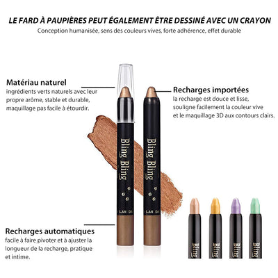 Eye-liner crayon fard à paupières imperméable à l'eau