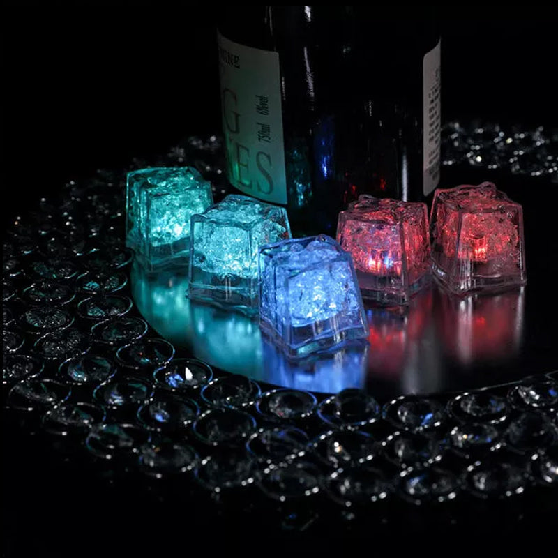 🎅Vente anticipée de Noël🎅Cube de glace LED (12 pcs)