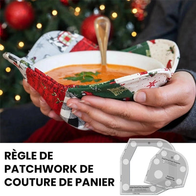 Règle de patchwork de couture de panier