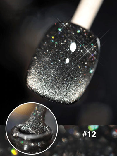 Vernis à Ongles œil de Chat Laser Diamanté