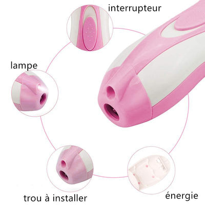 6 en 1 Set Manucure Pedicure Electrique