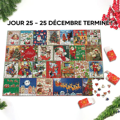 Calendrier de l'Avent de Noël Puzzle 1000pcs