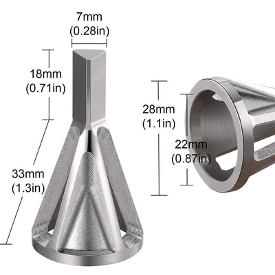 Outil d'Ébavurage de Chanfrein Externe pour Foret (2 PCS)