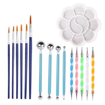 Ensemble D'outils Peinture pour Mandala (20 pièces)