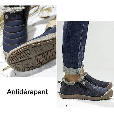 Chaussures à neige unisexes imperméables et chaudes