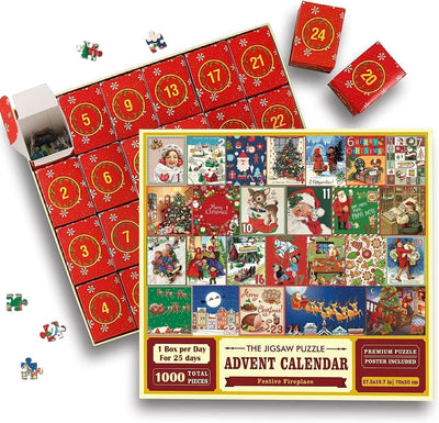 Calendrier de l'Avent de Noël Puzzle 1000pcs