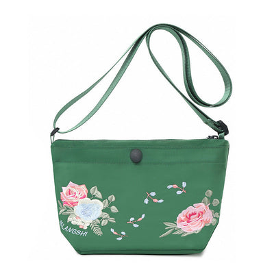 Sac à bandoulière élégant avec broderie florale