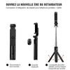 Selfie Trépied, Bluetooth Selfie Stick 3 en 1