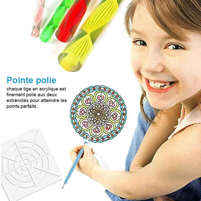 Ensemble D'outils Peinture pour Mandala (20 pièces)