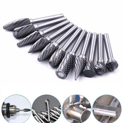 Tête de Meulage en Acier au Carbure de Tungstène(10 PCS)