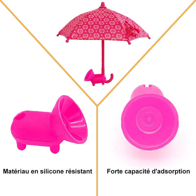 Support De Téléphone Portable Mignon Avec Parasol