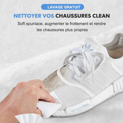 Lingettes humides pour chaussures professionnelles