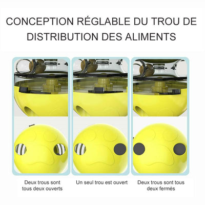 Mangeoire Interactive pour Chat Jouet pour Animal Domestique Multifonctionnel