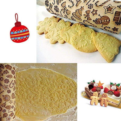 Rouleau à pâtisserie de Noël