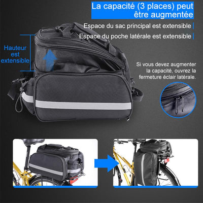 Sacoche de Rangement Pliable du Siège Arrière de Vélo