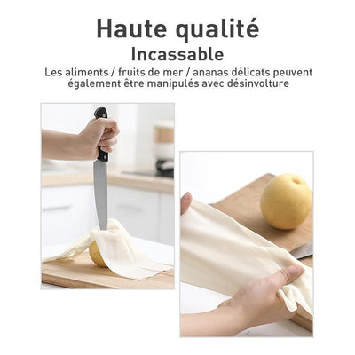 Gants de cuisine en velours durables (4 paire)