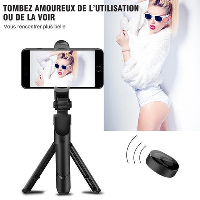 Selfie Trépied, Bluetooth Selfie Stick 3 en 1