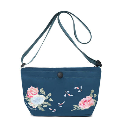 Sac à bandoulière élégant avec broderie florale