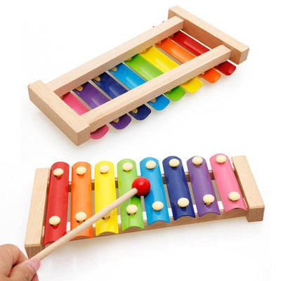 Jouet de Xylophone en Bois Coloré pour Enfants