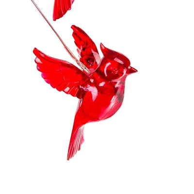 Carillon éolien oiseau rouge