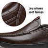 Mocassins à enfiler décontractés à semelle intérieure souple pour hommes