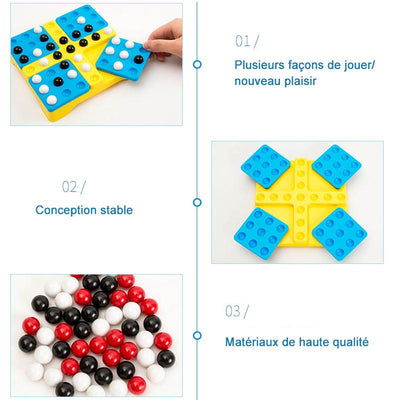 Jouet de Jeu de Backgammon Rotatif