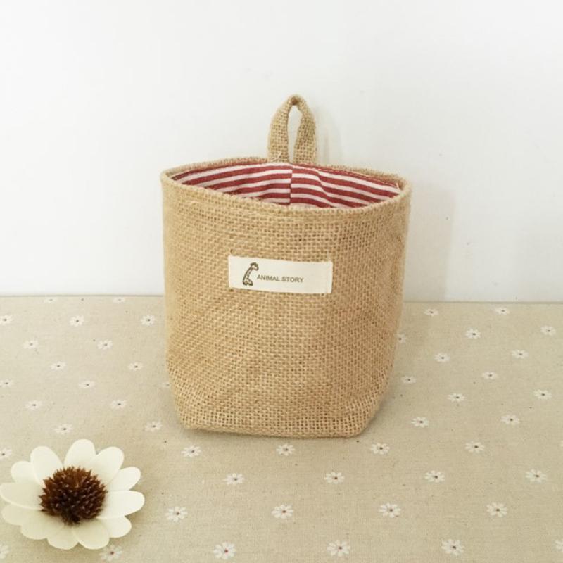 Sac de Rangement Suspendu en Coton et Lin