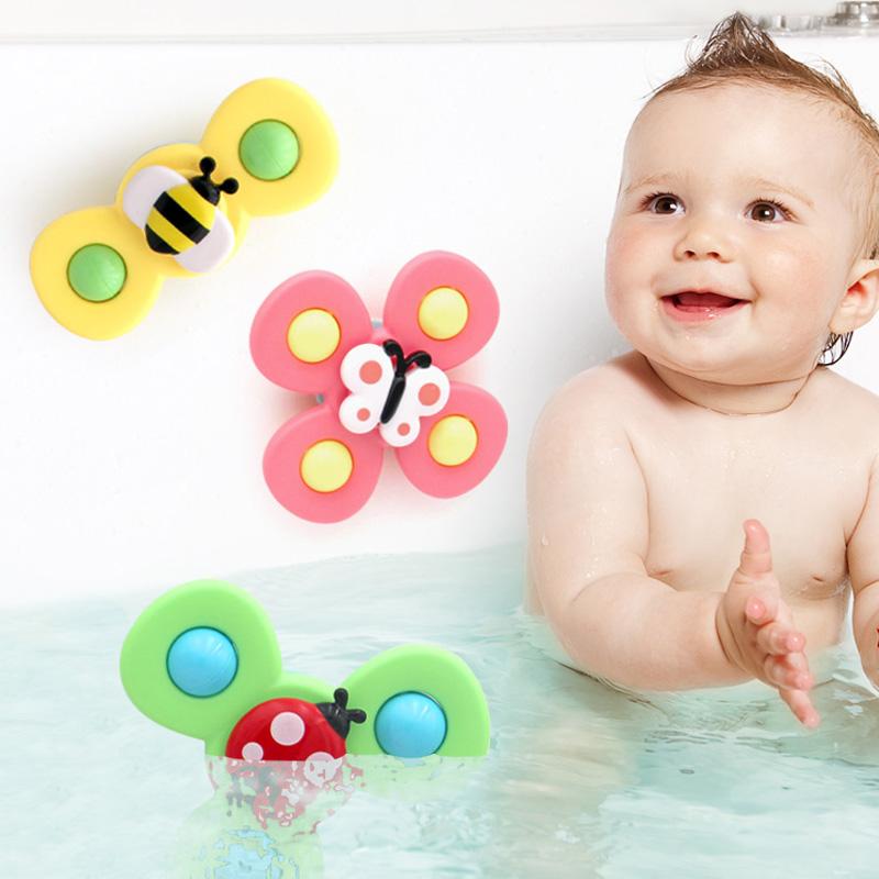 🌈✨Jouet de bain insecte rotatif🎶1 jeu🚀