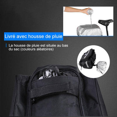 Sacoche de Rangement Pliable du Siège Arrière de Vélo