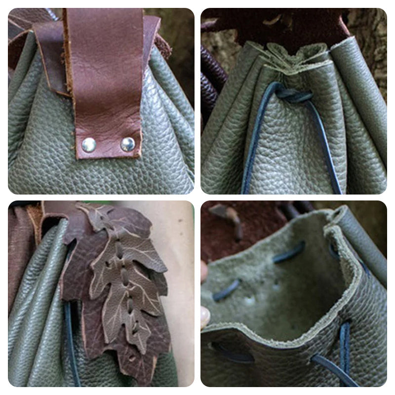 Sac Ceinture Feuillage Vintage Élégant